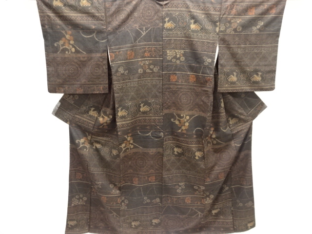 JAPANESE KIMONO / MAWATA TSUMUGI / WOVEN PATTERNS